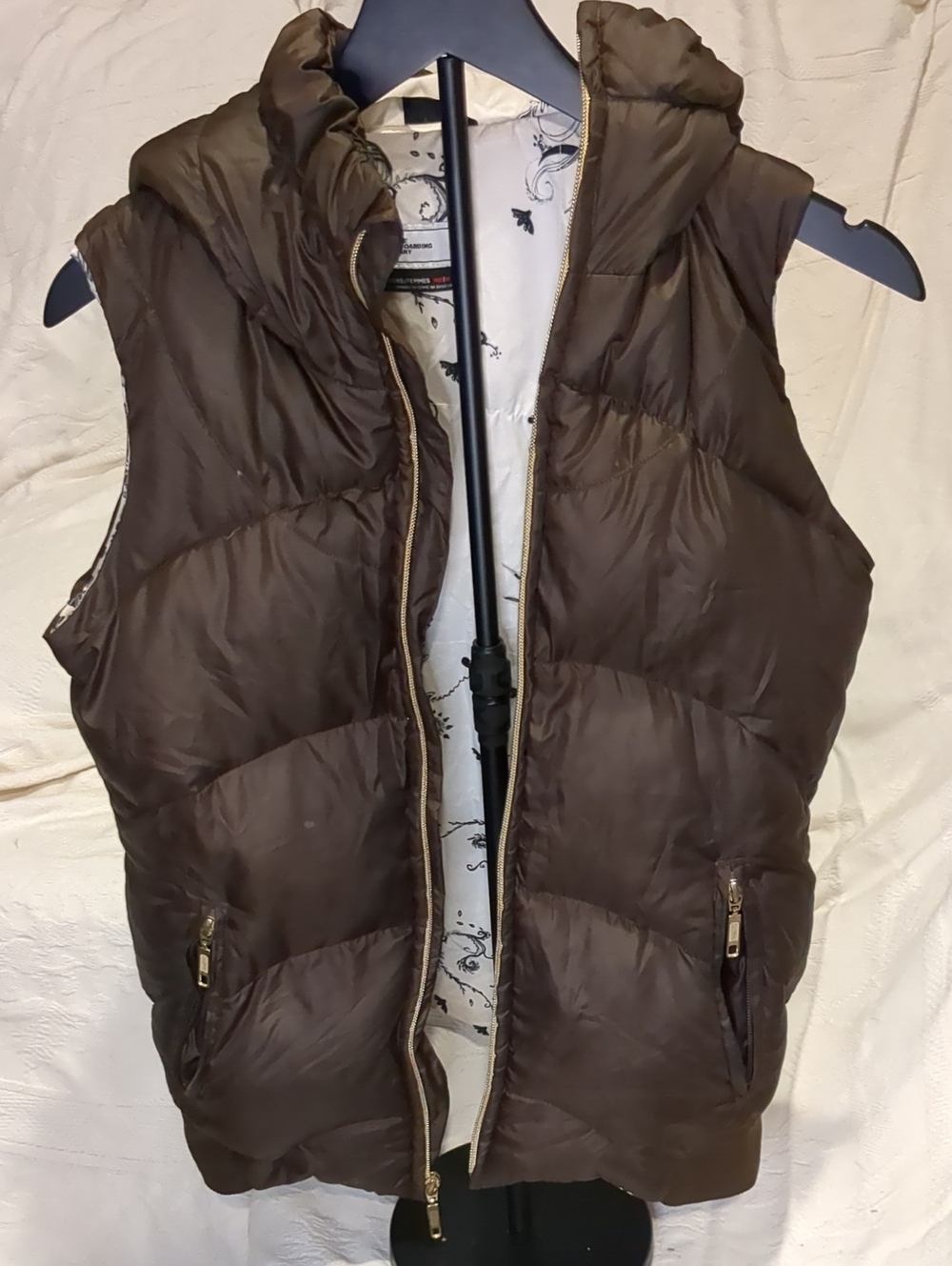 Bonfire Snowboarding Company Womens Vest - Cream & Black Lining